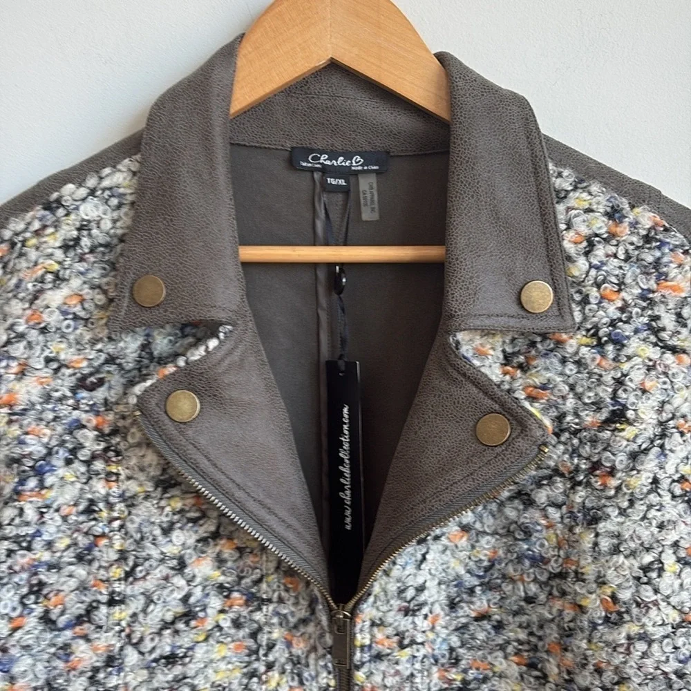 Charlie B Moto Jacket XL NEW